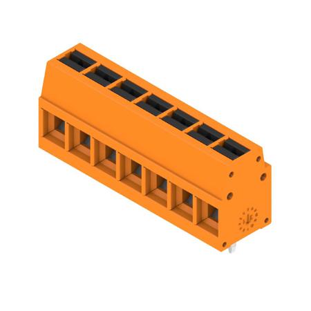 2786580000 Weidmüller  Series PCB Terminal Block, 7-Contact, 5mm Pitch, Push-In, 1-Row, Solder Termination