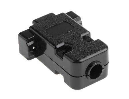MHCCOV-9SC-BK MH Connectors MHCCOV Series ABS D Sub Backshell, 9 Way, Strain Relief