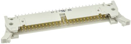 09185506904 HARTING SEK 18 Series Straight Through Hole PCB Header, 50 Contact(s), 2.54 mm Pitch, 2 Row, Shrouded
