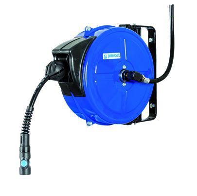 DMF-0812CS PREVOST Wall Mounted 12m Air Hose Reel, 8mm Inner Diameter, 12mm Outer Diameter, 500L/min Flow Rate