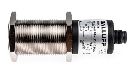BUS-M30M1-PPX-20-130-S92K BALLUFF Ultrasonic Sensor Barrel M30, 200 → 2000 mm, NO/NC, PNP, M12 Connector, M30 Connector IP67