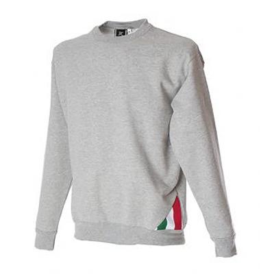 988251-S-MELANGE JRC 988251 Light Grey 100% Cotton Sweat Shirt S