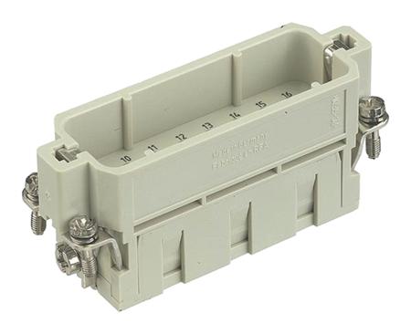 09200163001 HARTING Heavy Duty Power Connector Insert, 16A, Male, Han-A Series, 16 Contacts