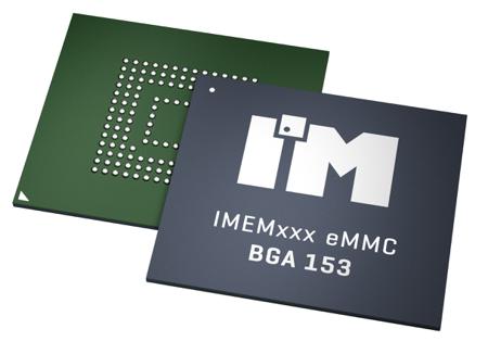 IMC1B1A8C2A2A1E3A6A0000 Intelligent Memory NAND 32GByte eMMC Flash Memory 153-Pin FBGA,