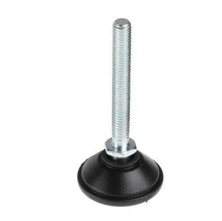 A040/005 Nu-Tech Engineering M8 PA Reinforced Nylon Levelling Adjustable Foot, 450kg Static Load Capacity