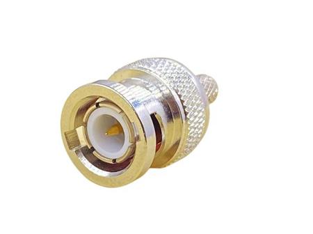 253-7060 RS PRO, Plug Panel Mount BNC Connector, Crimp Termination, Straight Body