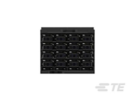 2356426-1 TE Connectivity, STRADA Whisper, 2356426 3.9mm Pitch 32 Way 4 Row Right Angle PCB Socket, Through Hole, Press-Fit