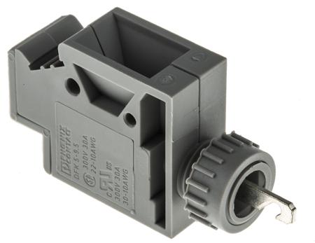 0706605 Phoenix Contact DFK 5-9.5 Series Feed Through Terminal Block, 0-Contact, 9.5mm Pitch, Through Hole Mount, 1-Row, Screw