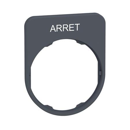 ZBYFP2104C0 Schneider Electric Marking Accessory for Use with Pushbuttons, Arret