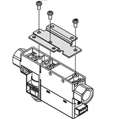 ZS-33-MS SMC Bracket, ZS Series, For Use With Flow Switch