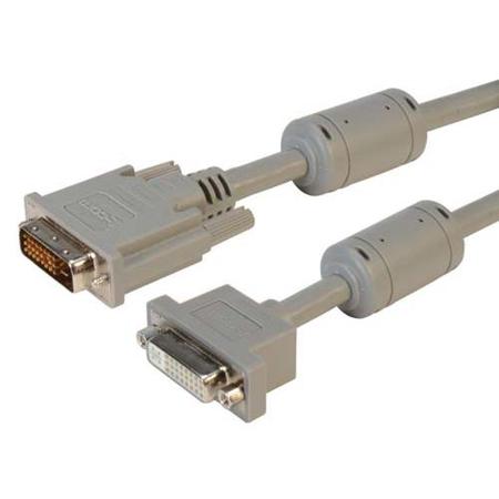 PMDVI-DDLMF-3 L-Com, Male DVI to Female DVI  Cable, 3ftGrey sheathAluminium/Polyester shielding