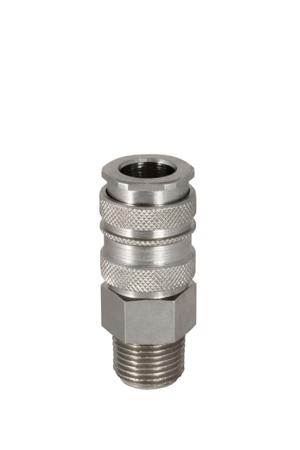 325-382 RS PRO Brass, Stainless Steel Male Pneumatic Quick Connect Coupling, R 3/4 Male Threaded