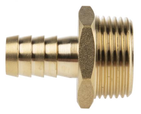 146-3028 RS PRO Hose Connector, Straight Hose Tail Adaptor, BSPT 3/4in 1/2in ID, 25 bar