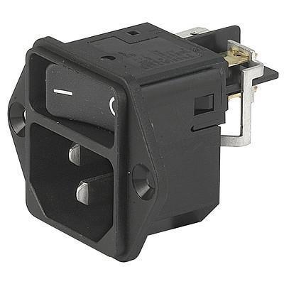 DC11-0021-001 Schurter C14, C18 Screw Mount IEC Connector