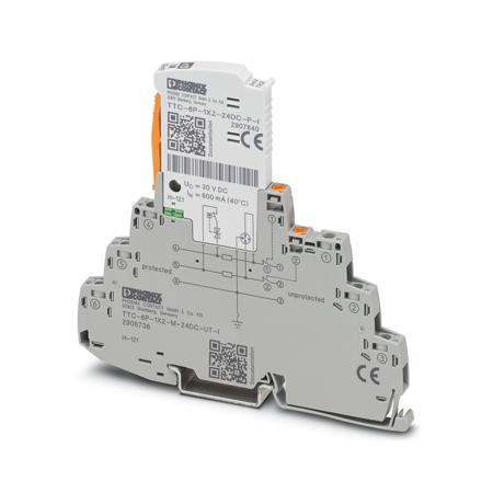 2906738 Phoenix Contact Surge Protector, 20kA, DIN Rail Mount