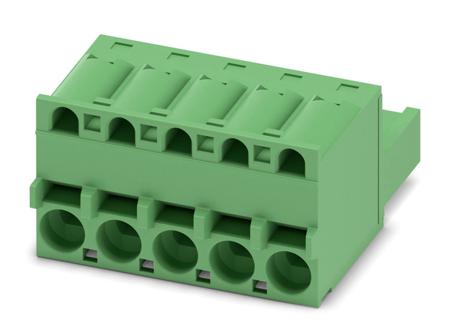 1974766 Phoenix Contact, 5mm Pitch, FKCS 2.5/ 5-ST, 5 Way, Pluggable Terminal Block, Plug, Spring Cage Termination,