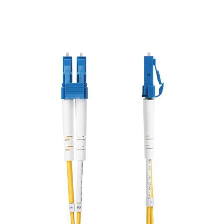 SMDOS2LCLC20M StarTech.com LC to LC Duplex Single Mode OS2 Fibre Optic Cable, Yellow, 20m