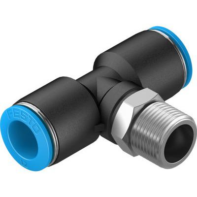 QST-3-8-12-20 Festo QST Series Push-in Fitting, R 3/8 Male to For tubing outside diameter 12 mm, Threaded-to-Tube Connection Style,