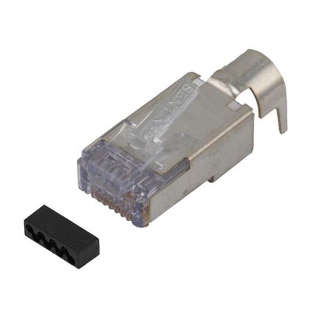 TSPC6AS52 L-Com TSP Series Male Ethernet Connector, Surface Mount, Cat6a Straight 1 Port 1 -Way