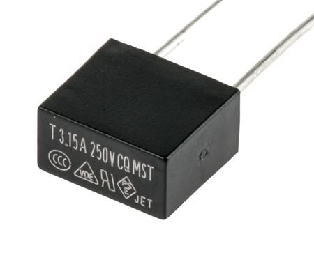 767-5052 RS PRO PC Board Non Resettable Fuse, Radial 3.15A, 250V ac