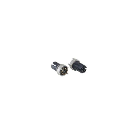 PXPLCP12SMF05APC Bulgin Circular Connector, 5 Contacts, Panel, M12 Connector, Socket, Male/Female, IP67, Buccaneer M12 Series