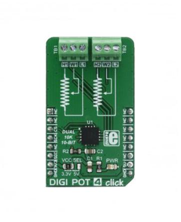 MIKROE-2873 MikroElektronika Digi Pot 4 Click for MAX5494