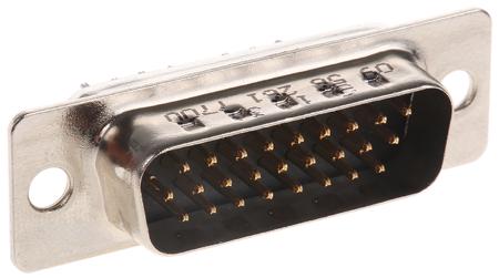 09562617700 HARTING D-Sub High Density 26 Way Through Hole D-sub Connector Plug, 2.29mm Pitch