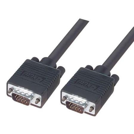 CGSVGAMM-3 L-Com Male 15 Pin D-sub to Male 15 Pin D-sub SVGA Cable, 3ft Black