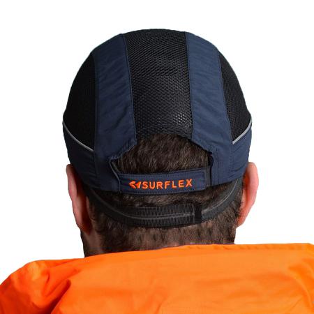 AIRC02V03STR SURFLEX Navy Short Peaked Bump Cap, PPE Protective Material