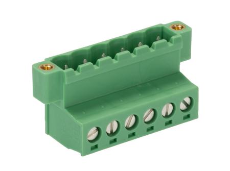 1825543 Phoenix Contact, 5.08mm Pitch, 5/ 6-STGF-5, 08, IC 2, 6 Way, , Pluggable Terminal Block, Inverted Plug, Cable Mount,