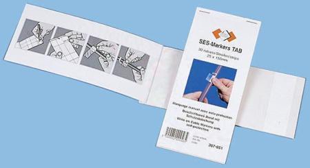03070001001 SES Adhesive Cable Marker, Pre-printed 9 8 → 16mm Dia. Range