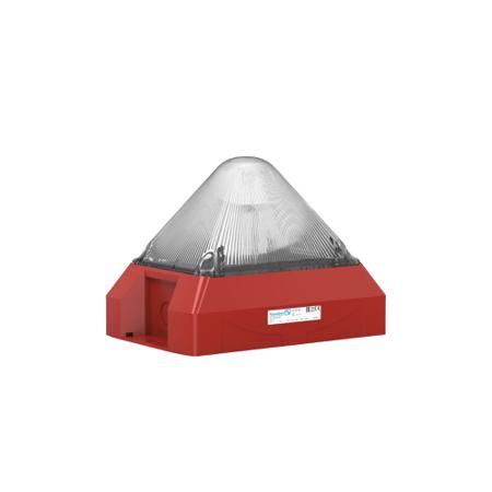 21561801020 Pfannenberg PY X-L-15 Series Clear Flashing Beacon, 24 V dc, Free Mount, LED Bulb, IP66