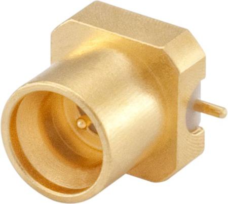 18S102-40ML5 Rosenberger Mini-SMP Series, Plug PCB Mount, 50Ω, Solder Termination, Straight Body