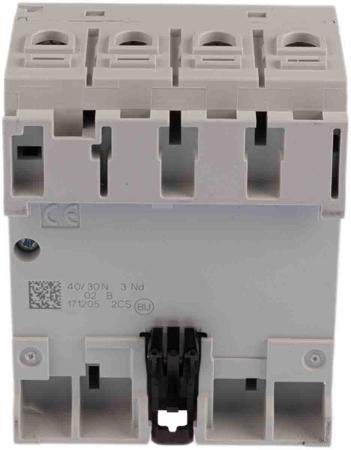 2CSF204101R1250---F204A-25-0-03 ABB 4 Pole Type A Residual Current Circuit Breaker, 25A F204, 30mA