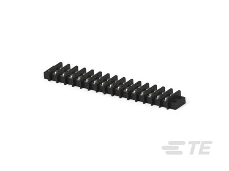 1-1546670-5 TE Connectivity Barrier Strip, 15 Contact, 0.43mm Pitch, 1 Row, 25A, 300 V