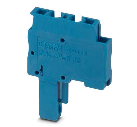 3040737 Phoenix Contact SPDB Series SPDB 2,5/ 1 BU Terminal Plug, 1-Way, 24A, 28 - 12 Wire, Spring Cage Termination
