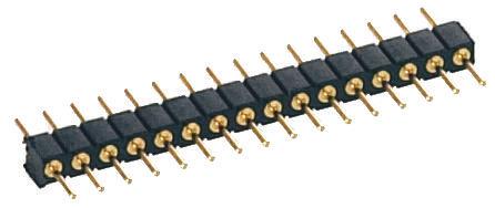 830-80-004-10-001101 Preci-Dip 830 Series Straight Through Hole Pin Header, 4 Contact(s), 2 mm Pitch, 1 Row, Unshrouded