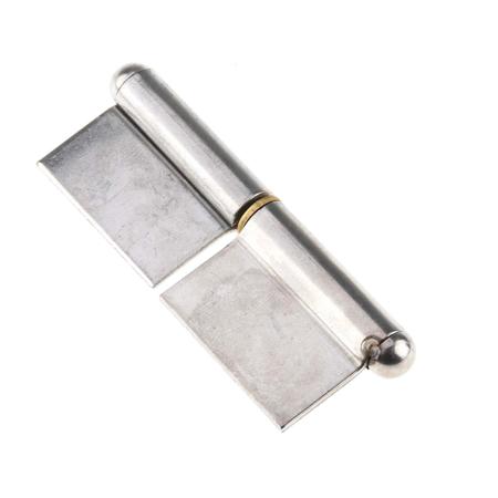 726-4138 RS PRO Stainless Steel Flag Hinge with a Lift-off Pin, Weld-on Fixing, 61.5mm x 40mm x 1.5mm