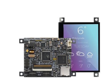 MIKROE-4313 MikroElektronika  TFT LCD Display Module / Touch Screen, 3.5in, 320 x 240pixels