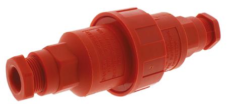 PX0777/OR Bulgin 3 Pole IP68 Rating Cable Mount Mains Inline Connector Rated At 16A
