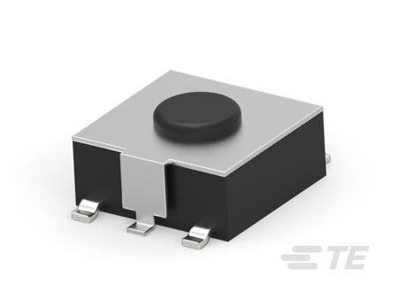 1-1437565-9 TE Connectivity Black Round Tactile Switch, SPST 50mA 0.27mm PCB