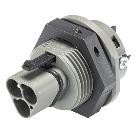 96-032-5054-3 Wieland RST CLASSIC Series Connector, 3-Pole, Male, 3-Way, Push-In, 25A, IP66, IP68