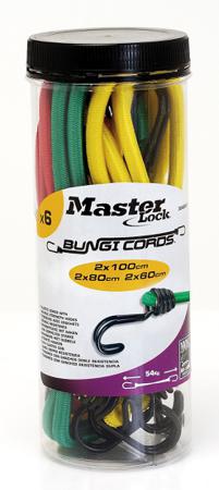 3040EURDAT Master Lock 2 Hooks Bungee Cord
