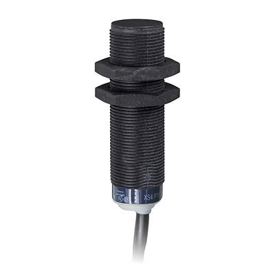 XS4P18PA370L1 Telemecanique Sensors Inductive Barrel Proximity Sensor, M18, 8 mm Detection, PNP NO, 12 → 48 V dc