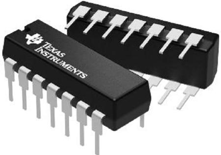 SN74HC125N Texas Instruments , Quad-Channel Positive 3-State Quad Buffer & Line Driver, 14-Pin PDIP