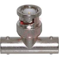 112461 connector,rf coaxial,bnc in-series adapter,tee,jack to plug to jack,50 ohm