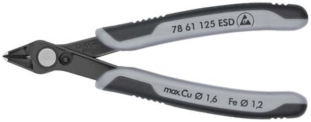 78 61 125 ESD Knipex Super Knips® ESD Safe Precision Diagonal Cutter