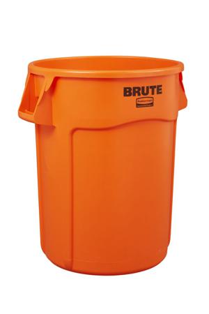 2119307 Rubbermaid Commercial Products Brute Vented 32gal Yellow Polypropylene Waste Bin