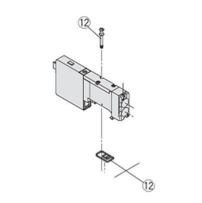 SQ1000-GS SMC 5/2 & 5/3 Solenoid Valve - Solenoid SQ1000 Series