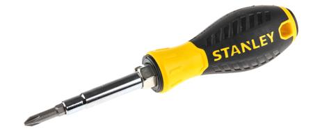 0-68-012 Stanley 6-Way Screwdriver, Hex, Phillips, Slotted